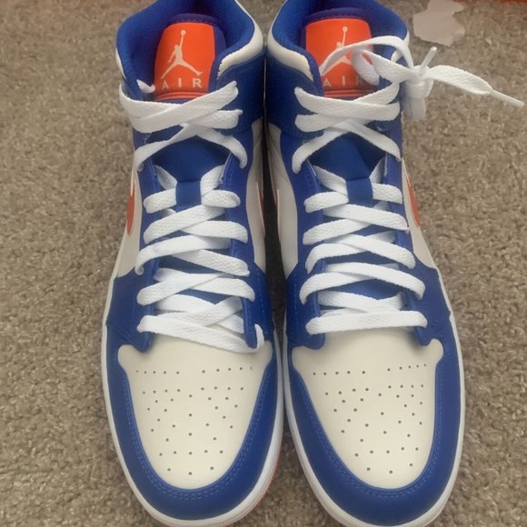 Nike Air Jordan 1 Mid NY Knicks Wheaties  Blue  Orange size US 11 main image 4